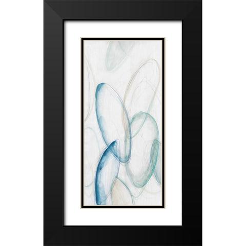 Discus III Black Modern Wood Framed Art Print with Double Matting by Vess, June Erica
