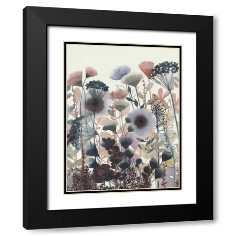 Twilight Blossoms I Black Modern Wood Framed Art Print with Double Matting by Popp, Grace