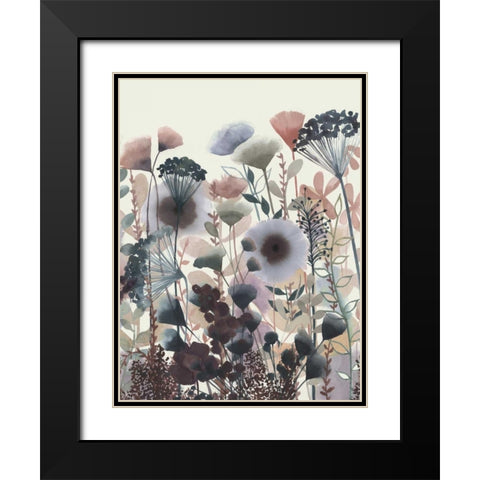 Twilight Blossoms I Black Modern Wood Framed Art Print with Double Matting by Popp, Grace