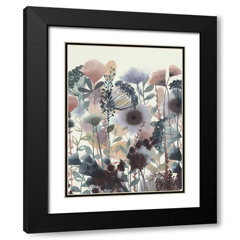 Twilight Blossoms II Black Modern Wood Framed Art Print with Double Matting by Popp, Grace