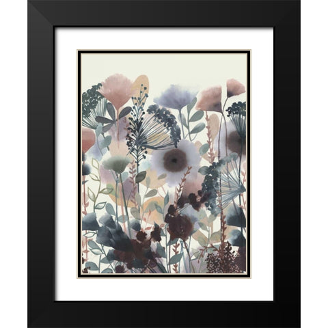 Twilight Blossoms II Black Modern Wood Framed Art Print with Double Matting by Popp, Grace