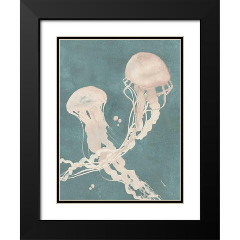 Jellyfish Dance II Black Modern Wood Framed Art Print with Double Matting by Popp, Grace