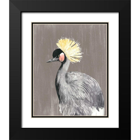 Vibrant Plumage II Black Modern Wood Framed Art Print with Double Matting by McCavitt, Naomi