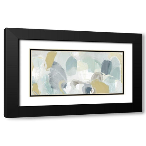 Mint Illusion II Black Modern Wood Framed Art Print with Double Matting by Vess, June Erica