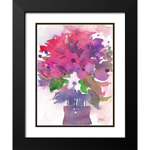 Between the Red I Black Modern Wood Framed Art Print with Double Matting by Dixon, Samuel