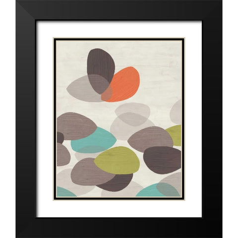 Lily Pond I Black Modern Wood Framed Art Print with Double Matting by Vess, June Erica