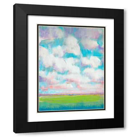 Clouds in Motion II Black Modern Wood Framed Art Print with Double Matting by OToole, Tim