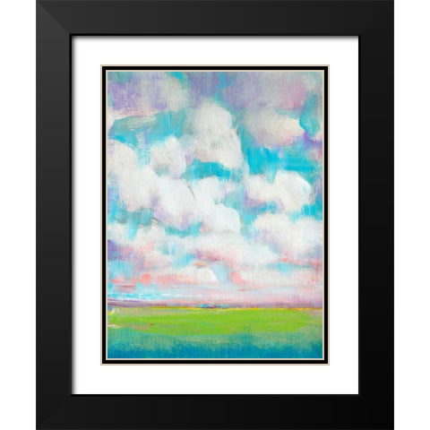 Clouds in Motion II Black Modern Wood Framed Art Print with Double Matting by OToole, Tim