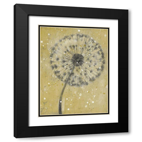 Dandelion Abstract I Black Modern Wood Framed Art Print with Double Matting by OToole, Tim
