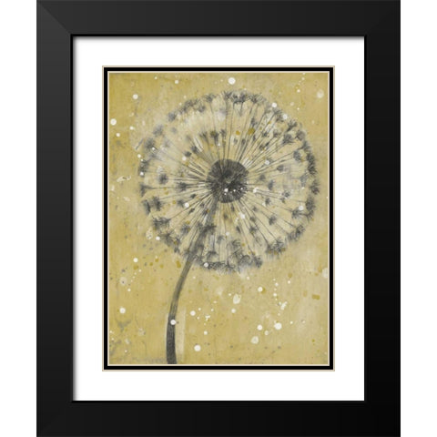 Dandelion Abstract I Black Modern Wood Framed Art Print with Double Matting by OToole, Tim