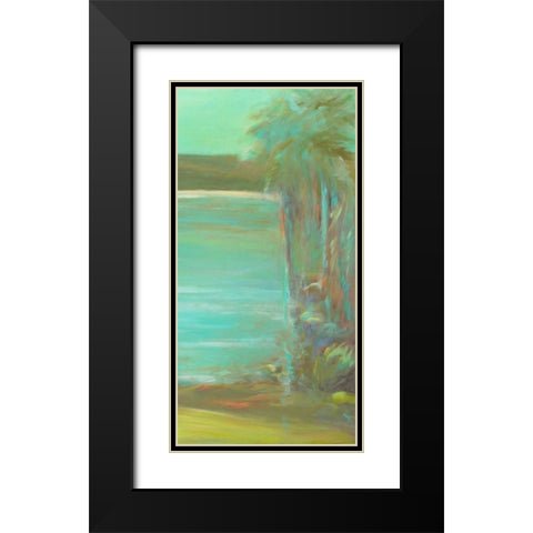 Bahia Tranquila II Black Modern Wood Framed Art Print with Double Matting by Wilkins, Suzanne