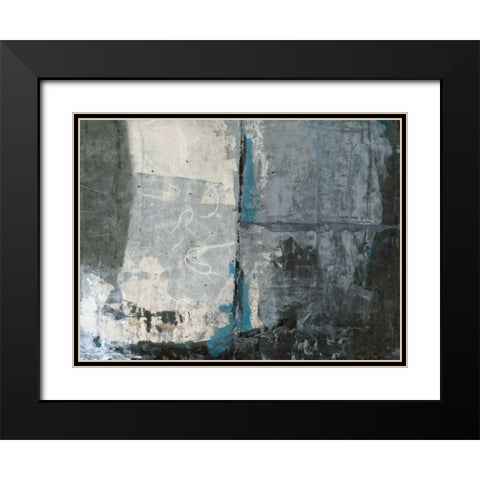 Shades of Grey II Black Modern Wood Framed Art Print with Double Matting by Ray, Elena
