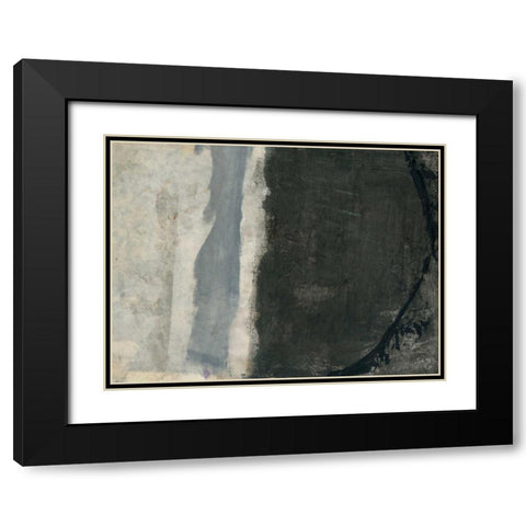 Shades of Grey III Black Modern Wood Framed Art Print with Double Matting by Ray, Elena