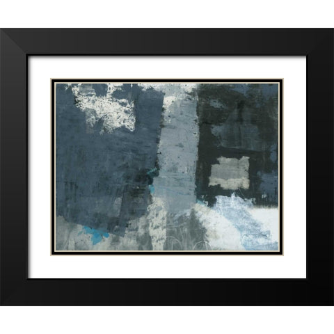 Shades of Grey IV Black Modern Wood Framed Art Print with Double Matting by Ray, Elena