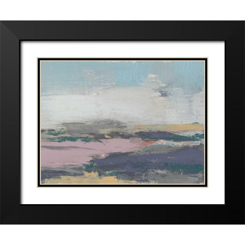 Pretty Horizon II Black Modern Wood Framed Art Print with Double Matting by Goldberger, Jennifer