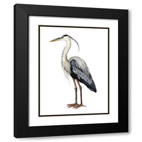 Sea Bird I Black Modern Wood Framed Art Print with Double Matting by Popp, Grace
