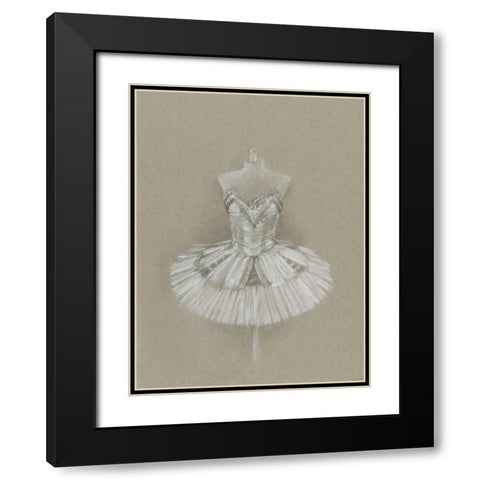 Ballet Dress I Black Modern Wood Framed Art Print with Double Matting by Harper, Ethan