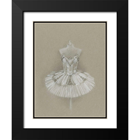 Ballet Dress I Black Modern Wood Framed Art Print with Double Matting by Harper, Ethan