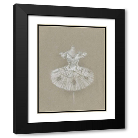 Ballet Dress II Black Modern Wood Framed Art Print with Double Matting by Harper, Ethan