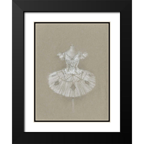 Ballet Dress II Black Modern Wood Framed Art Print with Double Matting by Harper, Ethan