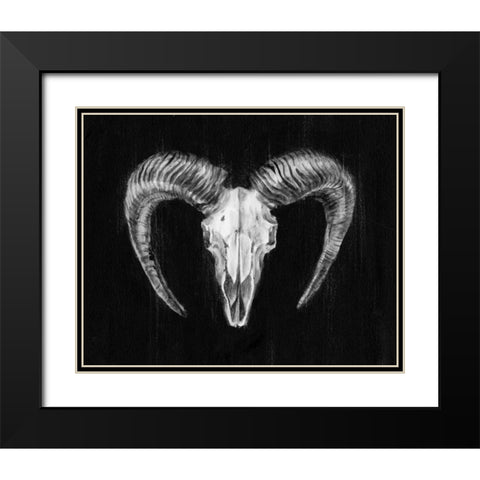 Rustic Ram Mount II Black Modern Wood Framed Art Print with Double Matting by Harper, Ethan