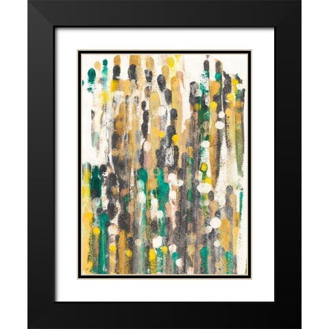 Meet Up I Black Modern Wood Framed Art Print with Double Matting by Fuchs, Jodi