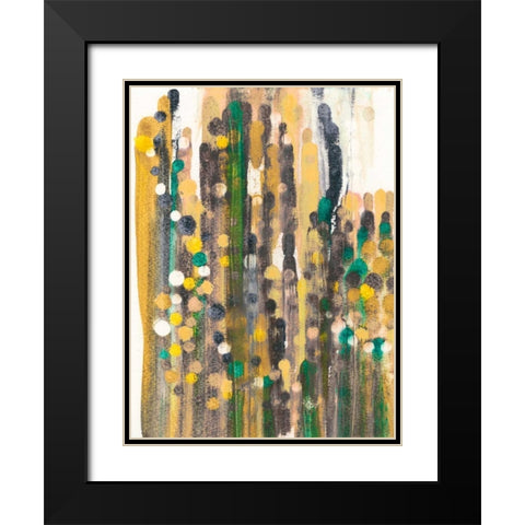 Meet Up II Black Modern Wood Framed Art Print with Double Matting by Fuchs, Jodi