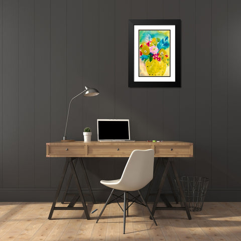 Bright Arrangement IV Black Modern Wood Framed Art Print with Double Matting by Minasian, Julia