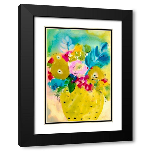 Bright Arrangement IV Black Modern Wood Framed Art Print with Double Matting by Minasian, Julia