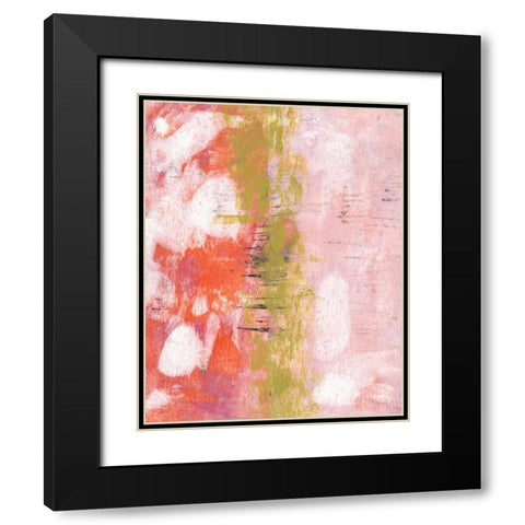 Rosy Composition I Black Modern Wood Framed Art Print with Double Matting by McCavitt, Naomi