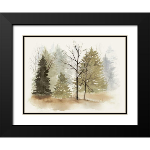 In the Mist I Black Modern Wood Framed Art Print with Double Matting by Popp, Grace