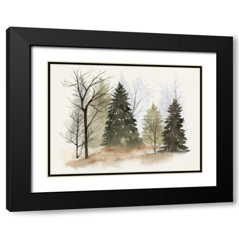 In the Mist II Black Modern Wood Framed Art Print with Double Matting by Popp, Grace