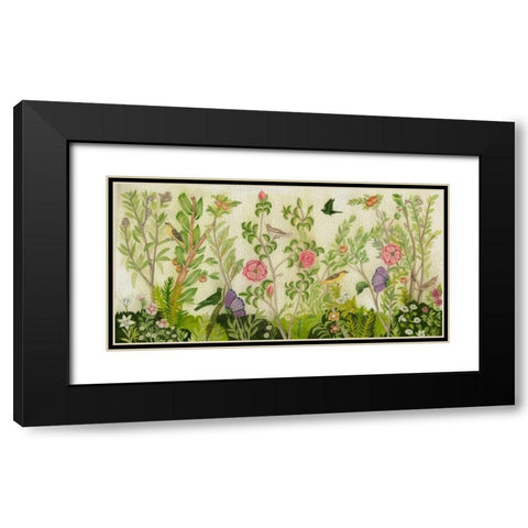 Flora Fresco Black Modern Wood Framed Art Print with Double Matting by McCavitt, Naomi