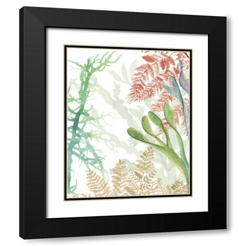 Woven Seaplants I Black Modern Wood Framed Art Print with Double Matting by McCavitt, Naomi