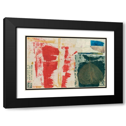 Modern Collage I Black Modern Wood Framed Art Print with Double Matting by Ray, Elena