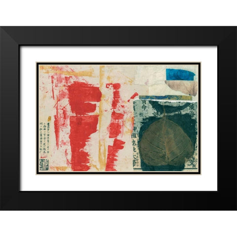 Modern Collage I Black Modern Wood Framed Art Print with Double Matting by Ray, Elena