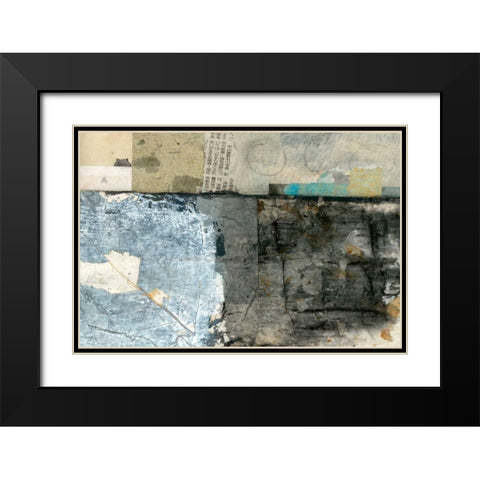 Modern Collage IV Black Modern Wood Framed Art Print with Double Matting by Ray, Elena