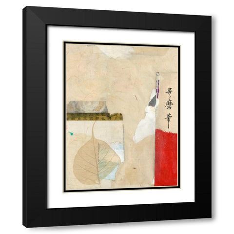 Natural Elements IV Black Modern Wood Framed Art Print with Double Matting by Ray, Elena