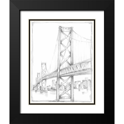 Suspension Bridge Study II Black Modern Wood Framed Art Print with Double Matting by Harper, Ethan