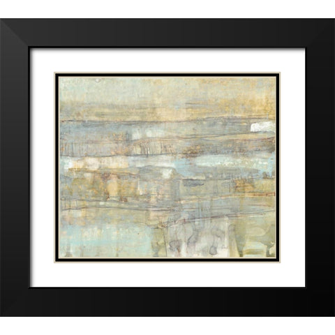 Pastel Scape I Black Modern Wood Framed Art Print with Double Matting by Goldberger, Jennifer