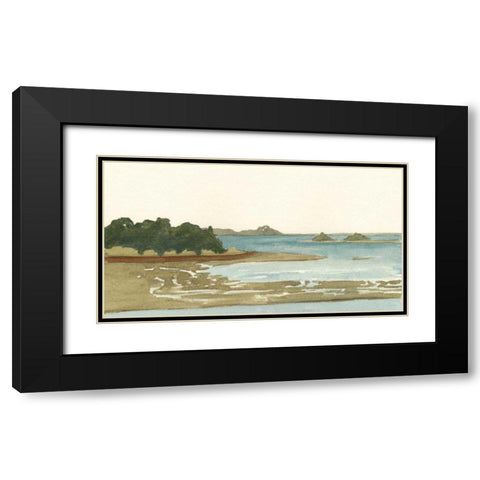 Spa Coastline I Black Modern Wood Framed Art Print with Double Matting by Miller, Dianne