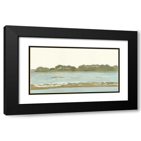 Spa Coastline II Black Modern Wood Framed Art Print with Double Matting by Miller, Dianne