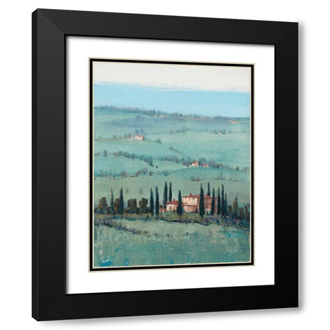 Hill Top Vista I Black Modern Wood Framed Art Print with Double Matting by OToole, Tim