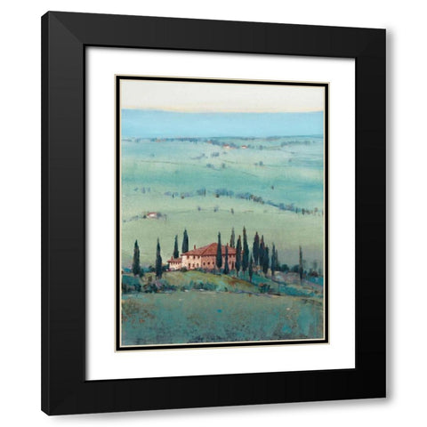 Hill Top Vista II Black Modern Wood Framed Art Print with Double Matting by OToole, Tim