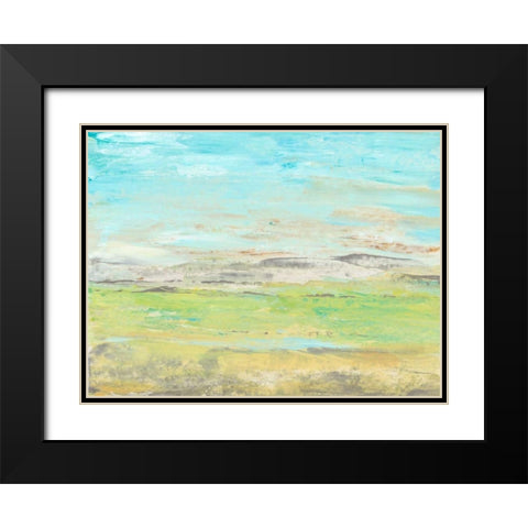 Distant Front Range II Black Modern Wood Framed Art Print with Double Matting by OToole, Tim