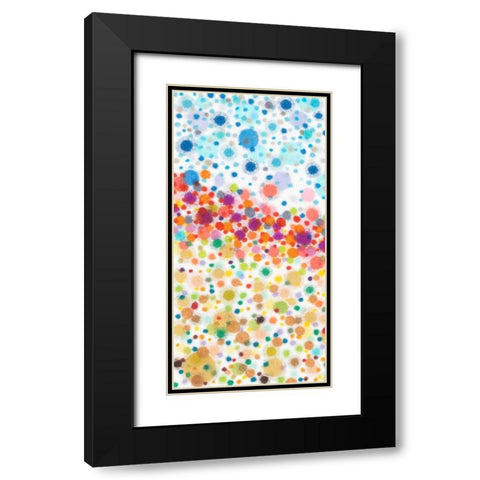 Dot Play I Black Modern Wood Framed Art Print with Double Matting by Galapon, Nikki