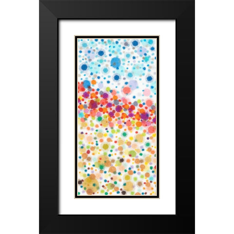 Dot Play I Black Modern Wood Framed Art Print with Double Matting by Galapon, Nikki