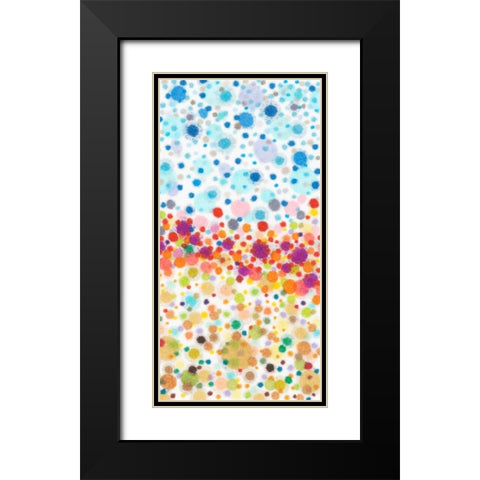 Dot Play II Black Modern Wood Framed Art Print with Double Matting by Galapon, Nikki