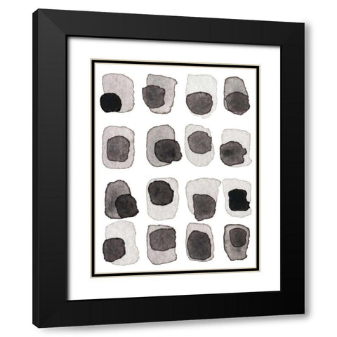 Grey Slate III Black Modern Wood Framed Art Print with Double Matting by Galapon, Nikki