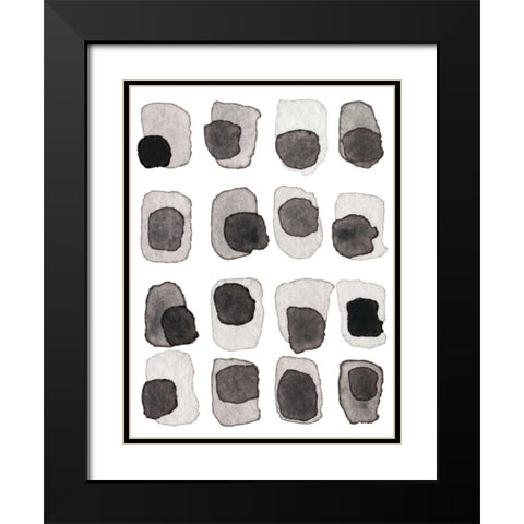 Grey Slate III Black Modern Wood Framed Art Print with Double Matting by Galapon, Nikki